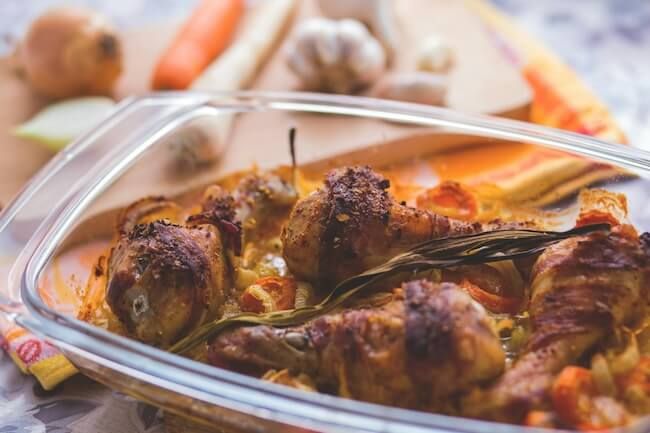 Chicken wings on the table